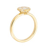 open bezel diamond engagement ring
