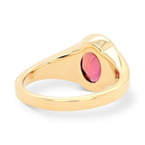 2.42ct Rey Raspberry Sapphire with Diamond Accents Engagement Ring