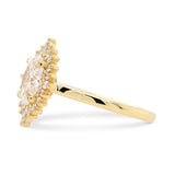 1.51ct Marisol Oval Lab Grown Diamond Halo Engagement Ring