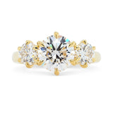3.0ct Zara Round Three Stone Lab Grown Diamond Engagement Ring