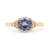 2.12ct Bella Light Blue Sapphire & Diamond Engagement Ring
