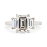 2.5ct Zara Emerald Cut Lab Grown Diamond Engagement Ring