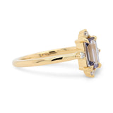 0.70ct Roma Lavender Purple Sapphire Compass Diamond Ring