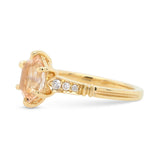 1.50ct Victoria Hexagon Pink Sapphire & Diamond Engagement Ring