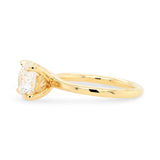 2.05ct Flora Round Lab Grown Diamond Engagement Ring with Leaf Accents