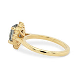 1.62ct Serena Oval Gray Sapphire & Diamond Engagement Ring