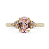 1.53ct Bella Oval Pink Sapphire & Diamond Engagement Ring