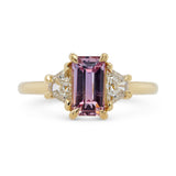 1.45ct Zara Baguette Lilac Sapphire & Diamond Engagement Ring