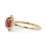 2.07ct Serena Red Raspberry Sapphire & Diamond Engagement Ring