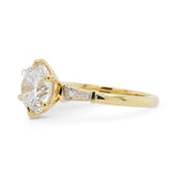 2.55ct Zara Round & Tapered Baguette Lab Grown Diamond Engagement Ring