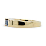 1.20ct Rey Baguette Blue Sapphire Engagement Ring