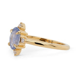 1.02ct Roma Perwinkle Montana Sapphire Compass Diamond Ring