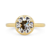 2.33ct Collet Round Lab Grown Diamond Engagement Ring