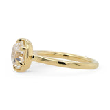 2.33ct Collet Round Lab Grown Diamond Engagement Ring