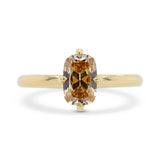 1.31ct Vera Antique Cushion Champagne GIA-Certified Diamond Engagement Ring