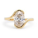 2.03ct Carmen Bypass Oval Lab Grown Diamond Engagement Ring