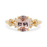 2.10ct Stella Oval Light Pink Sapphire & Diamond Engagement Ring