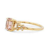 2.10ct Stella Oval Light Pink Sapphire & Diamond Engagement Ring