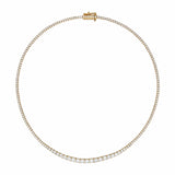 4-Prong Diamond Graduated Tennis Necklace