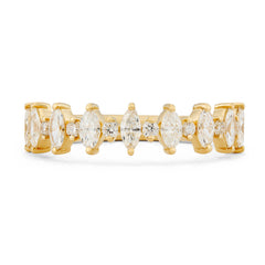 Horizon Marquise Diamond Wedding Band