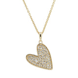 Diamond Heart Pendant Necklace