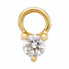 Diamond Huggie Charm