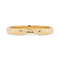 Gently tapered nesting wedding band in 14K yellow gold