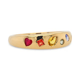 Kaleido Rainbow Gemstone Wedding Band