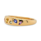 Kaleido Rainbow Gemstone Wedding Band