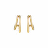 Split Gold Hoops