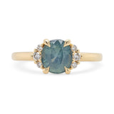 2.02ct Lena Oval Light Blue Montana Sapphire & Diamond Engagement Ring
