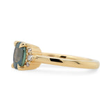 2.02ct Lena Oval Light Blue Montana Sapphire & Diamond Engagement Ring
