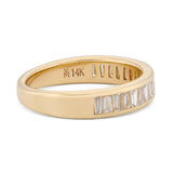 Tapered Baguette Wedding Band