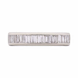 Tapered Baguette Wedding Band