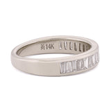 Tapered Baguette Wedding Band