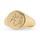 Large Sagittarius Signet Ring - Size 10