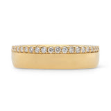 Wide Pavé Diamond Wedding Band