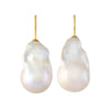 Large Baroque Pearl Earrings