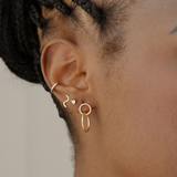 Small Double Hoops