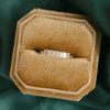 Emerald Cut Demi Diamond Band