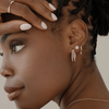 Pavé Diamond Split Hoops