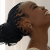 Inside Out Pavé Diamond Hoops