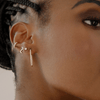 Inside Out Pavé Diamond Hoops