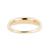 profile side view of bubble ring made in 14K gold