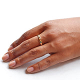 3mm Classic Domed Wedding Band modeled on hand again