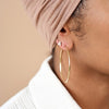 Knife Edge Large Hoops (2&quot;)