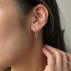 Knife Edge Medium Hoops (1&quot;)