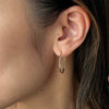 Knife Edge Medium Hoops (1&quot;)