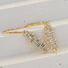 Mosaic Baguette Dangle Diamond Earrings