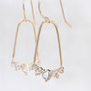 14K Gold Meridian Rose Cut Diamond Earrings